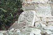 Ladakh - Chortens and graved stones close to the royal palace of Stock